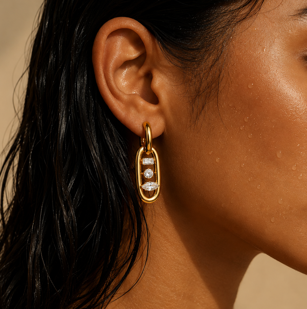 The Mila Crystal Earrings