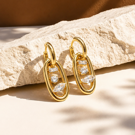 The Mila Crystal Earrings